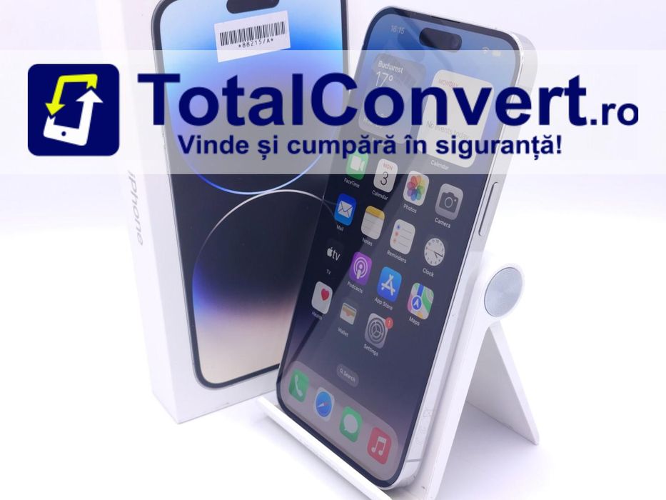 Apple iPhone 14 Pro Max 256GB Silver 6GB, Garantie 24 luni | #D88215