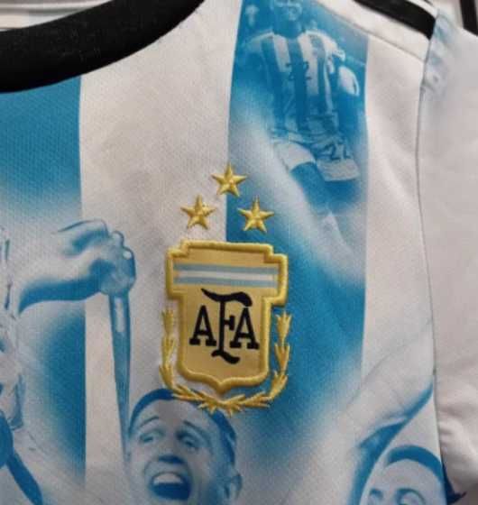 Оригинална детска фланелка на Аржентина - световни шампиони - Меси