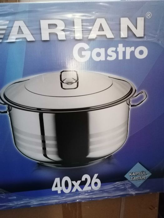 Cratiță inox cu capac  60 litri 50 x 30 Ofertă 549 lei