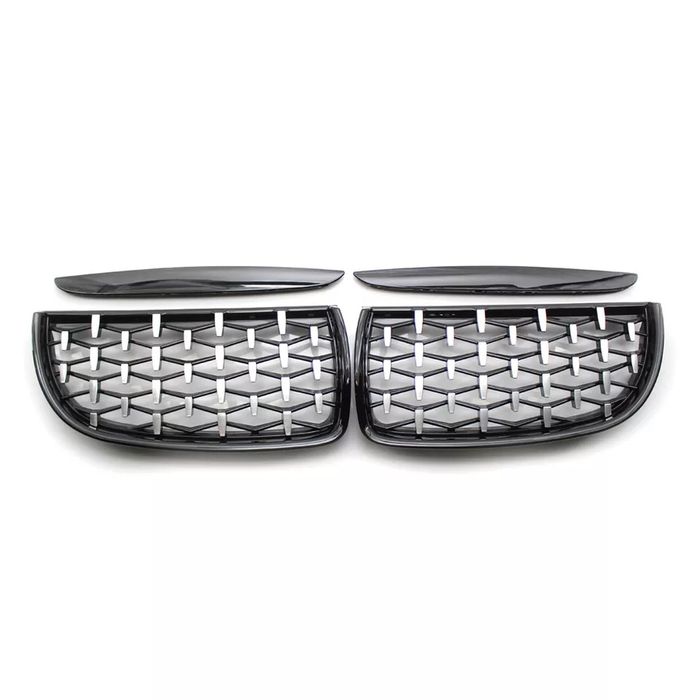 Grile Centrale Diamond Bmw E90 E91 Negru lucios Crom