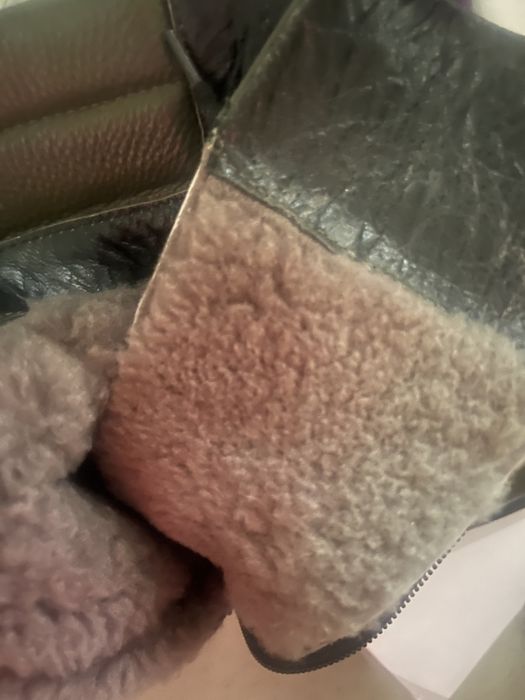 Кожаные сапоги