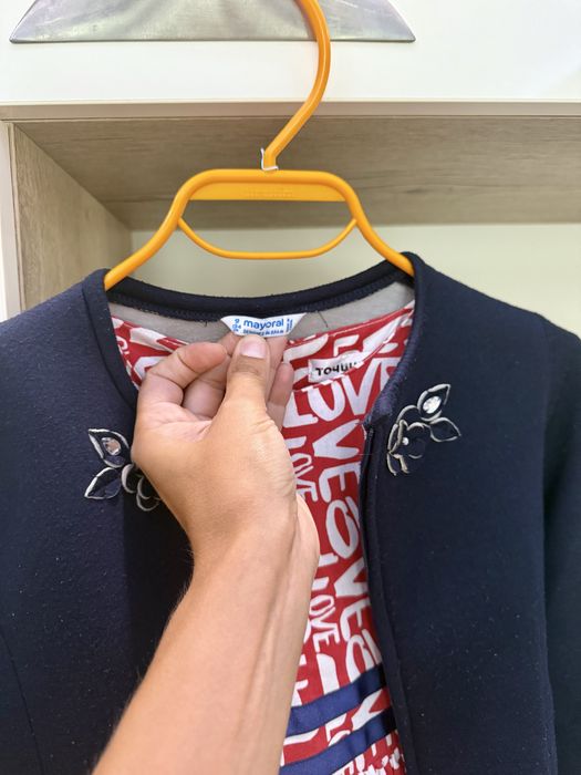 Детска рокля Точици и сако Mayoral