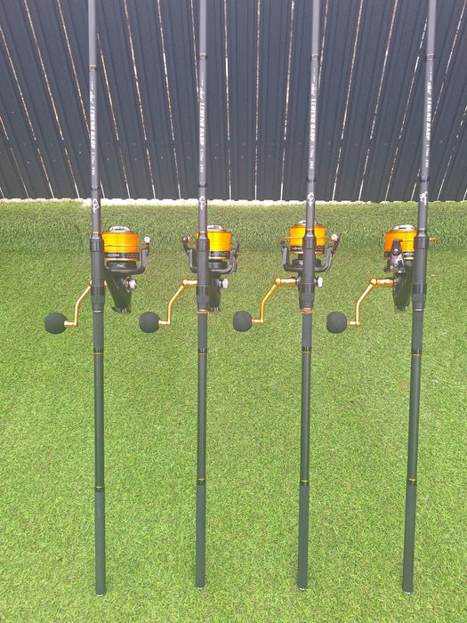 Set 4 FL Legend Carp 3.90m 3.75 LBS 2 seg+ 4 Mulineta Aquasite 10000