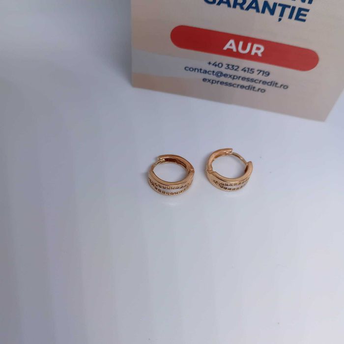 Cercei Aur 14K 3.14g (ag4 Dacia B.52054) Garantie 2 ani