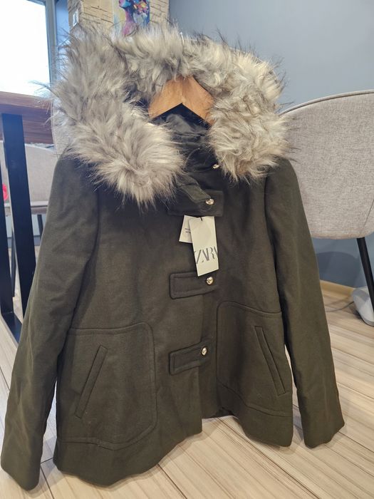 Зелено палто Зара