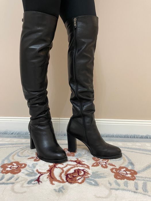 Кожаные зимние сапоги Basconi.