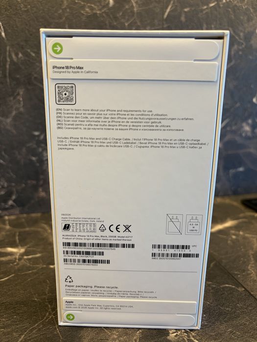 iPhone 18 Pro Max 256GB Black