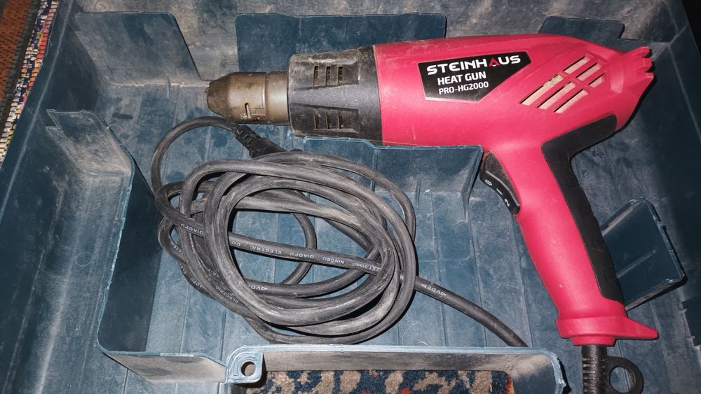 Промо!  Ударна бормашина, пистолет за топъл въздух,2 диска за циркуляр