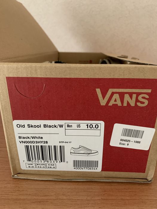 КРОССОВКИ Vans оригинал б/у