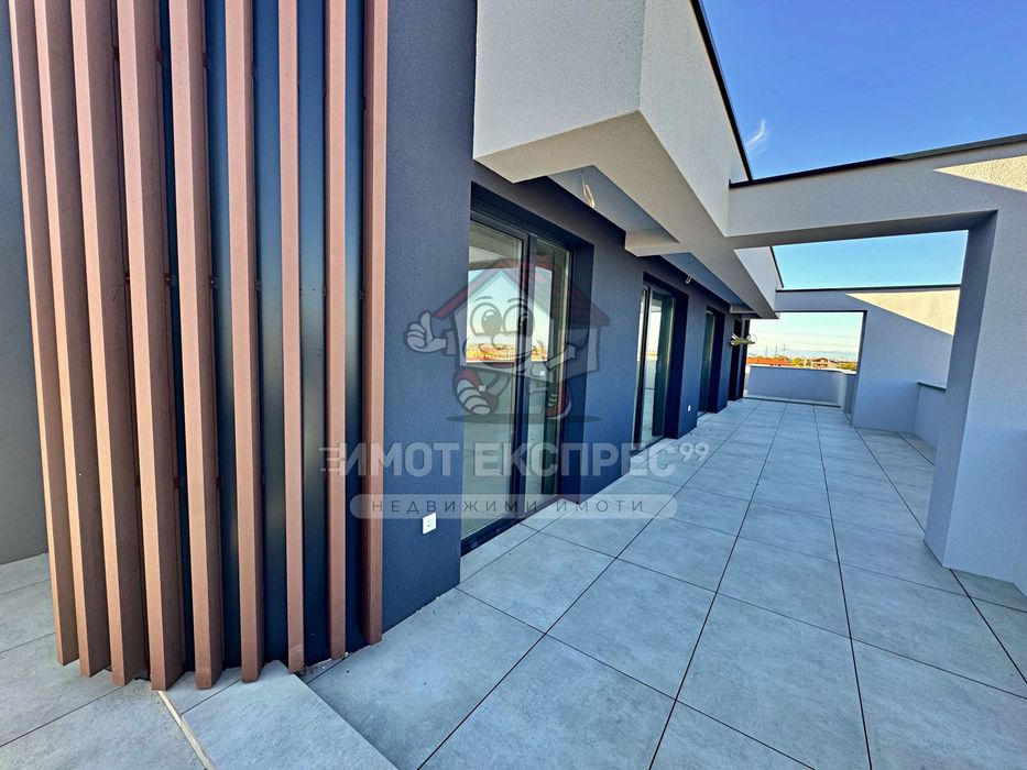 Тристаен апартамент, ново строителство, голяма тераса и гледка, Запад