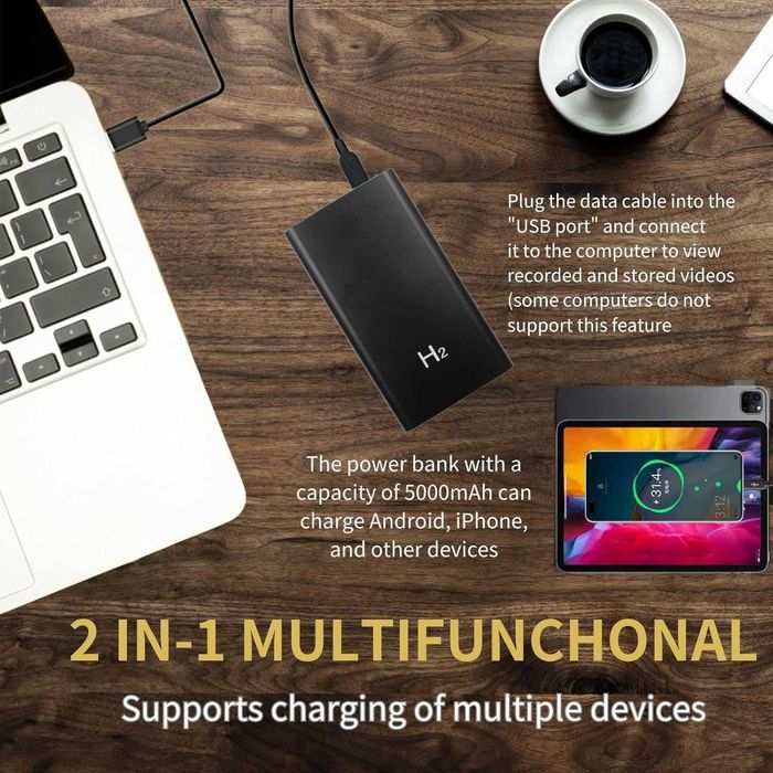 Скрита камера Power Bank - HD 1080P 5000mAh