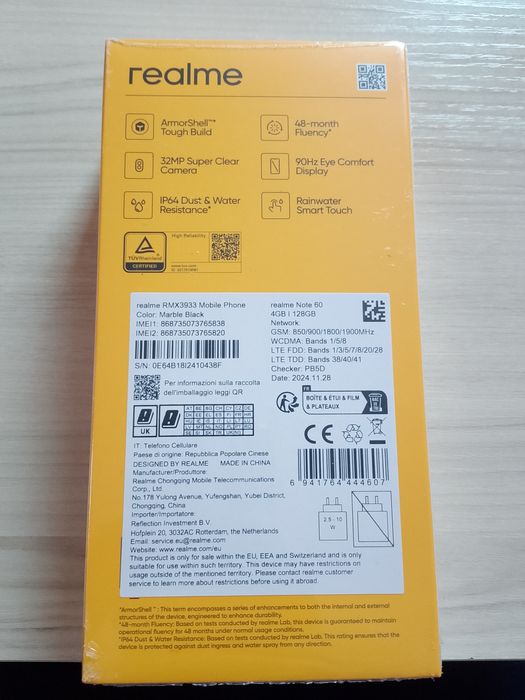 Realme note60 нов