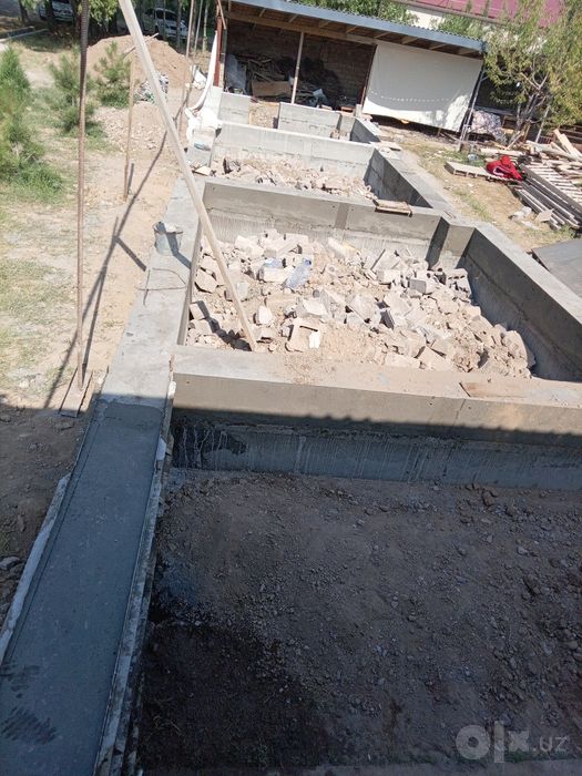 Toshkent viloyati bo‘ylab podushka, fundament, styajka, zabor quyish i