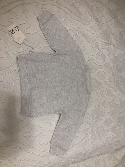 Серая кофта с динозавром