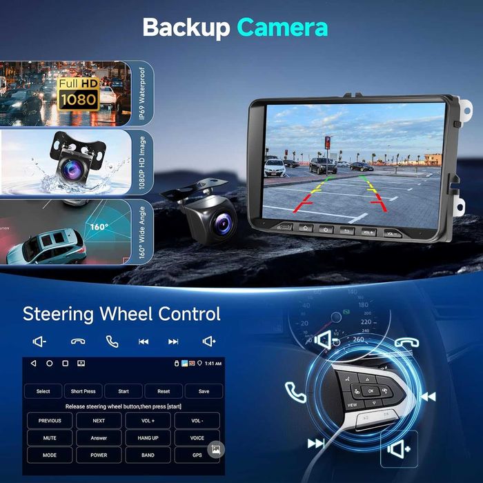 4G + 64G Android автомобилно радио за VW Golf 5 6 Polo Passat