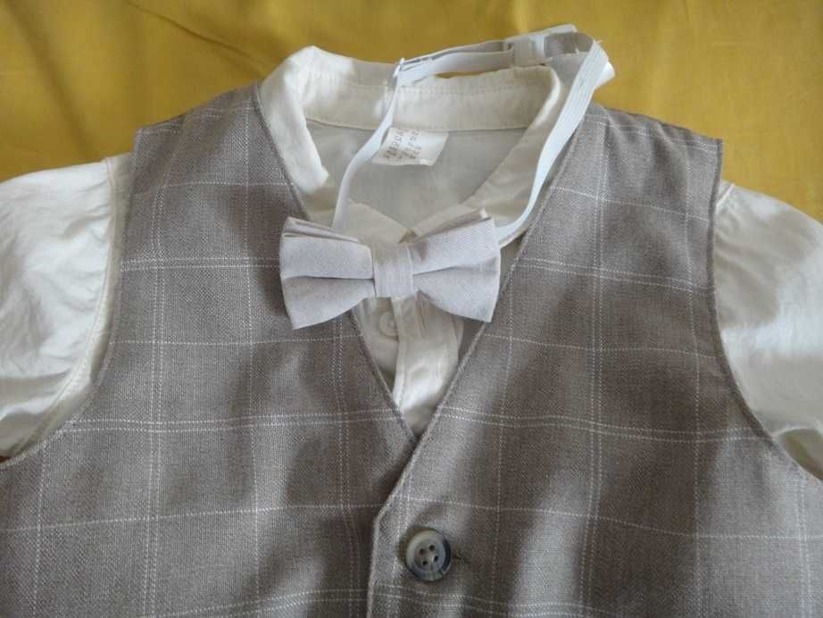 H&M Официален кариран комплект от 4 части, размер 92, за 2 годишно