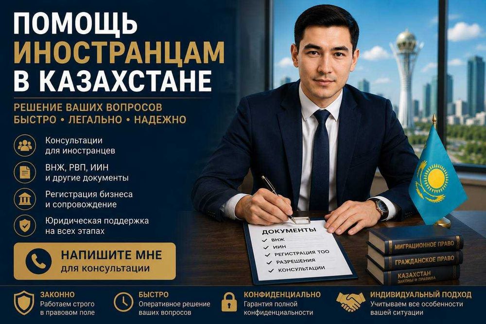 Помощь с ВНЖ, ИИН и документами для иностранцев