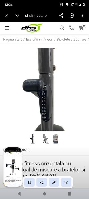 Bicicleta fitness orizontala DHS 8508R