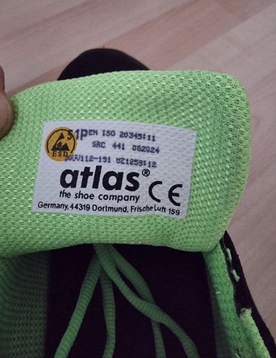 Предпазни обувки Atlas S1P ESD – метален накрайник