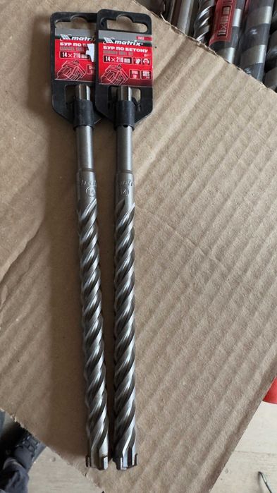 Бур sds plus d 5, 6, 10, 8, 10, 12, 14, 16, sds max d 14, 16, 18,