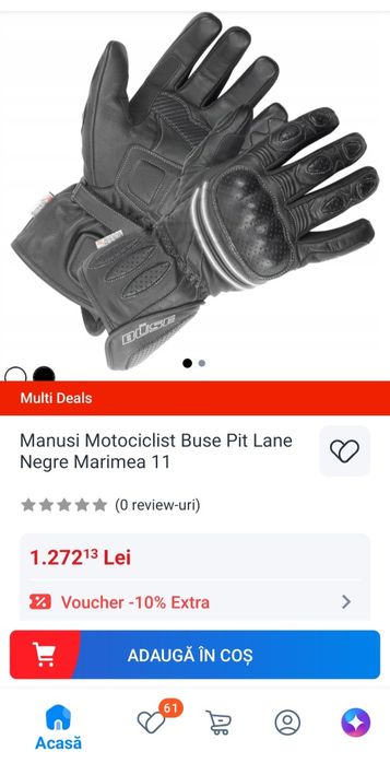 Manusi moto BUSE Open Road Touring si centura spate BUSE Stabilization Zone, mărumea S/M sau nr. 6 unisex