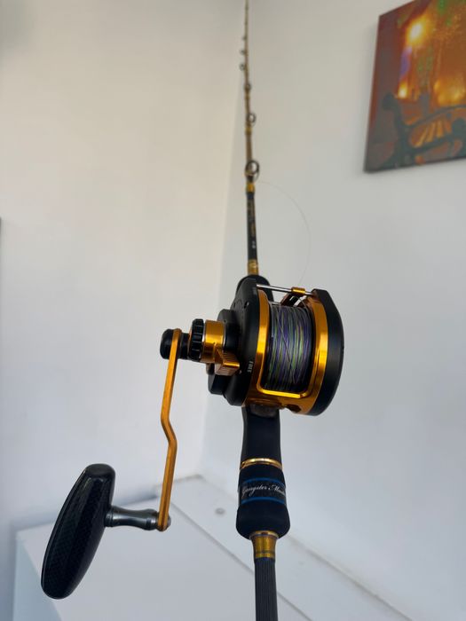 Комплект на Jigging Master, въдица + макара