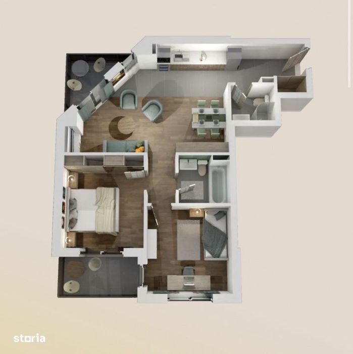 Apartament 3 Camere, 68mp, Zona VIVO