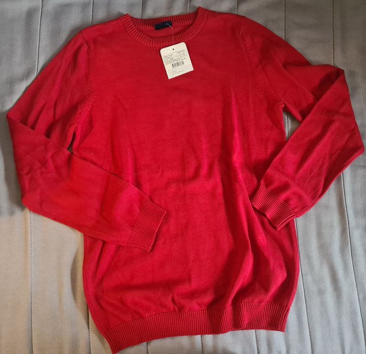 Pulover superb baiat, roșu 11/12 ani