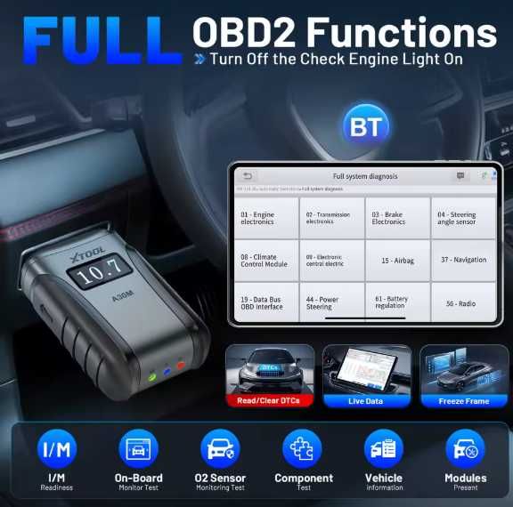 Tester / Diagnoza Auto XTool A30M 2026 Bluetooth cu Licenta pe viata