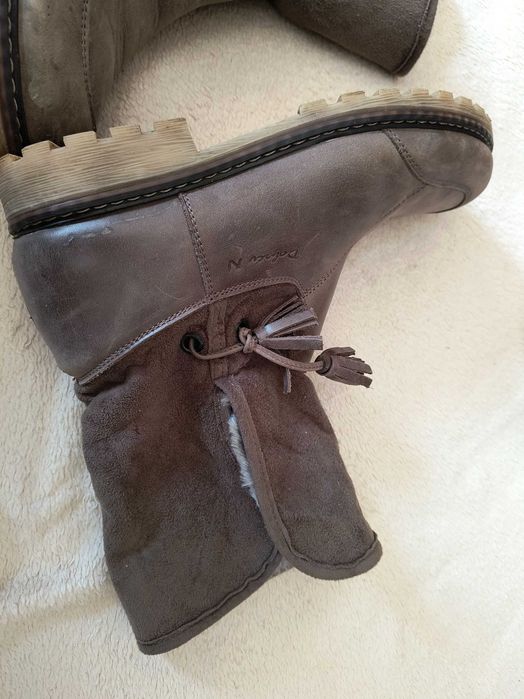 Дамски кожени боти на комфортно ходило