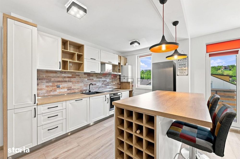 Apartament cu 3 camere 78mp, mobilat, loc de parcare - Rediu