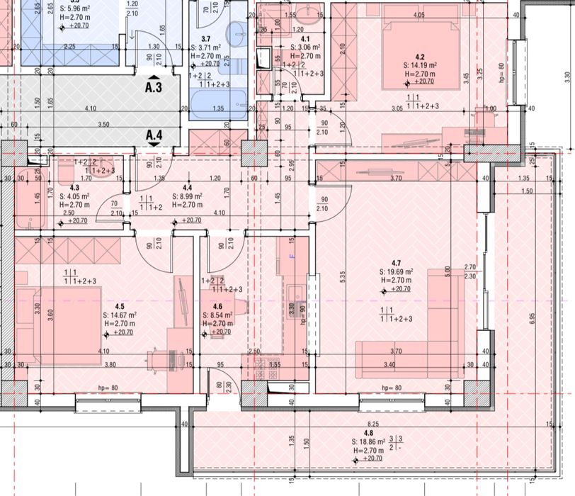 Ozon Tower - Apartament 3 camere - Presale