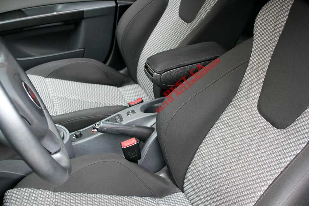 Cotiera auto dedicata textile negru pentru Seat Leon Mk2 1P 2006-2012
