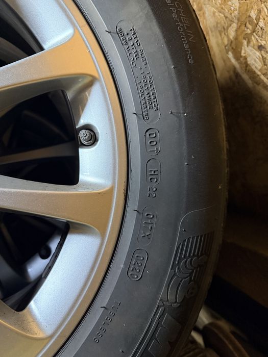 Jante originale Mercedes R17 A-Class W177 + anvelope Michelin Pilot Alpin 5 (DOT 2022)