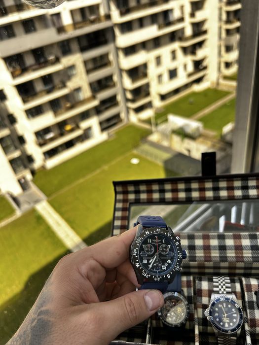 Ceas Breitling Endurance Pro 44mm Cronograf Quartz – Blue – Curea Cauciuc – Sport