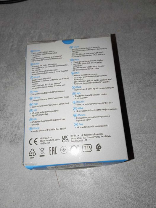 Mouse Wireless HP 430 (3B4Q2AA), Dual Mode, 4000 dpi, Bluetooth, negru