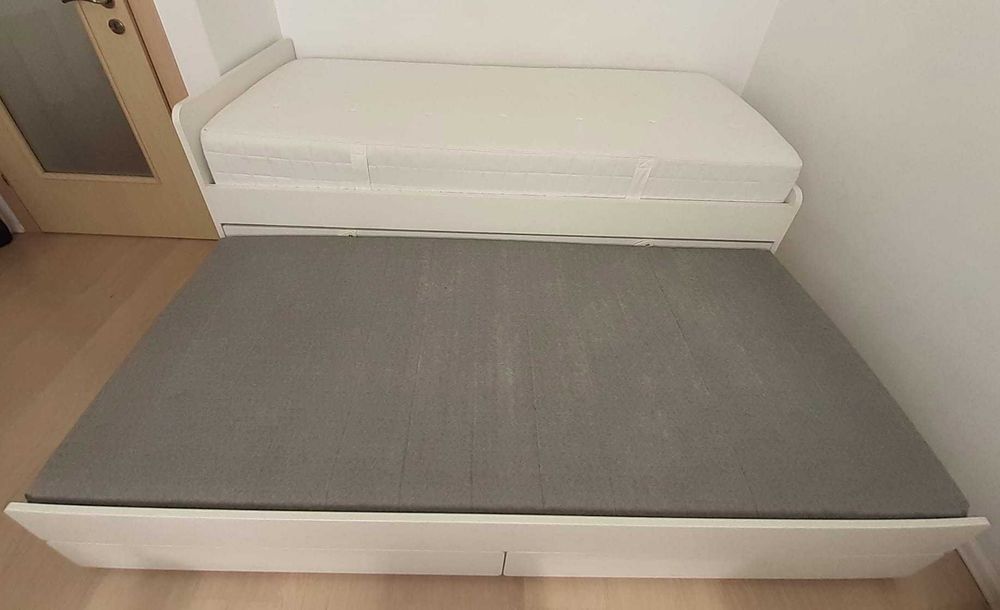 Pat dublu cu saltele IKEA