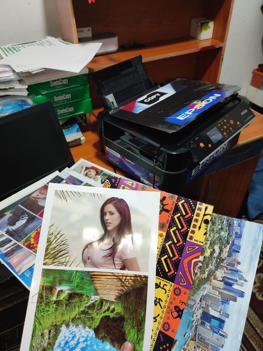 Epson 660 KOPYA SKANERLI 3 tasi 1 da 6 ta rangli printer dyuzi 100 %