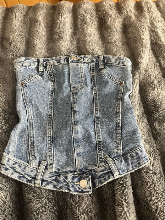 Дънково бюстие на Zara