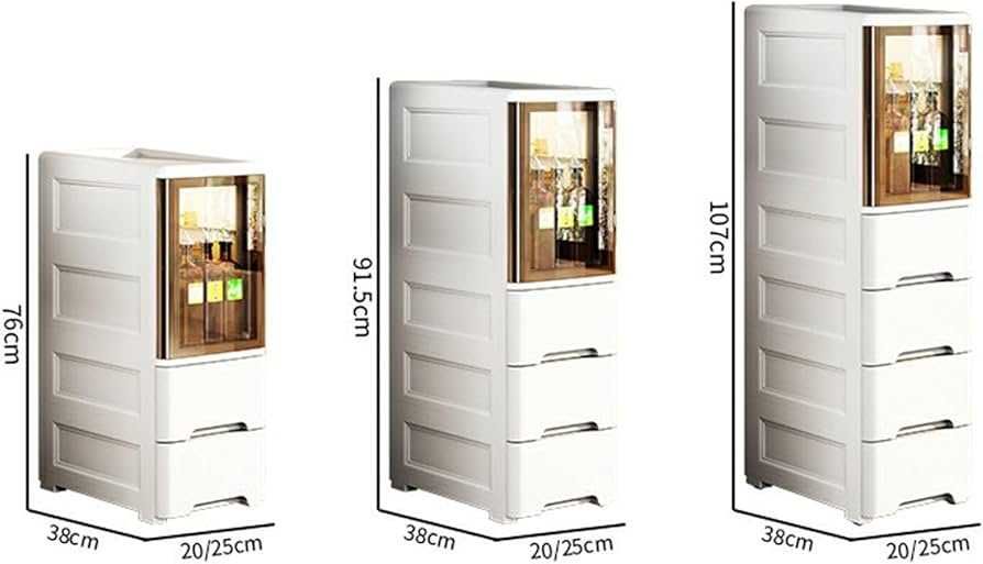 узкий пластиковый комод