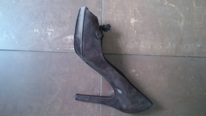 pantofi open toe,noi,MARTIN CLAY,39,piele total,made in italy