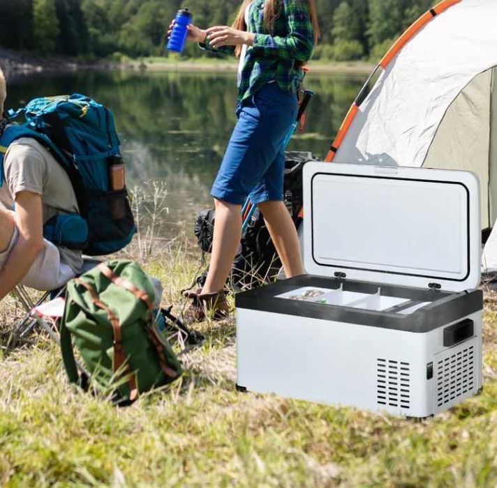 Frigider auto 28L Congelator  -22°C compresor 12V / 24V 220V