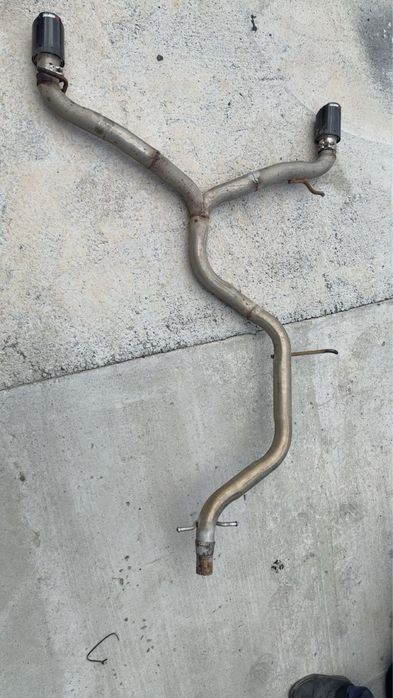 Vand evacuare teava goala/straight pipe inox Golf 6 1.4 TSI + Ornamente / tips uri  Akrapovič