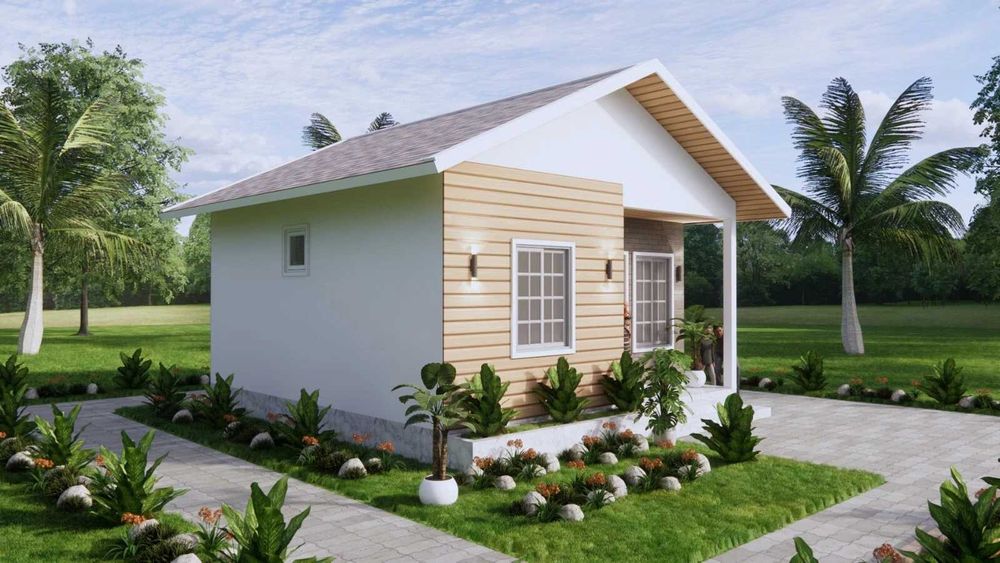 НА ИЗПЛАЩАНЕ - Луксозна сглобяема къща с 2 спални, 36 кв. м