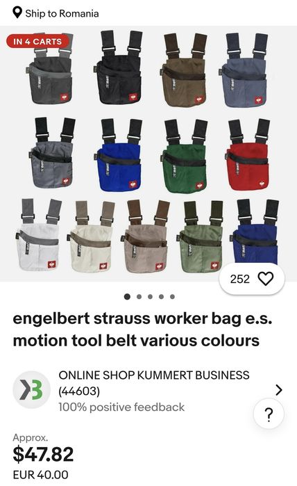 Borseta centura sac instrumente centura worker bag Engelbert Strauss