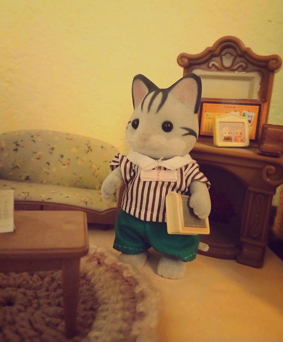 Sylvanian Families папа с мамой кошки