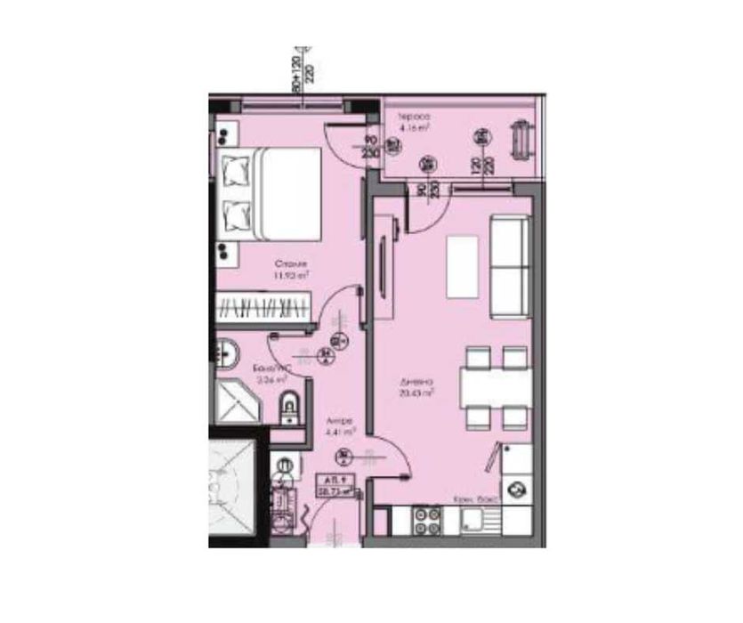 Продава се Двустаен апартамент в Бургас, Акациите - 61 кв.м за 762 €/кв.м - Снимка #6