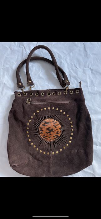 Сумка замша