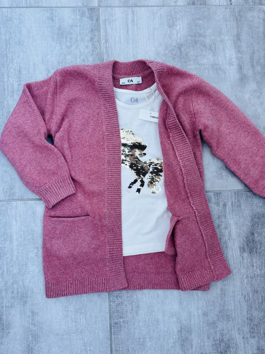 Set c&a 110 bluza si cardigan