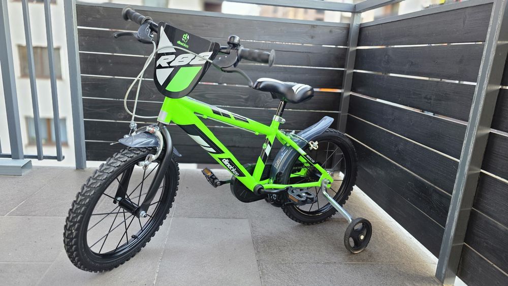 Bicicletă copii Dino Bikes 16" cu roți ajutătoare